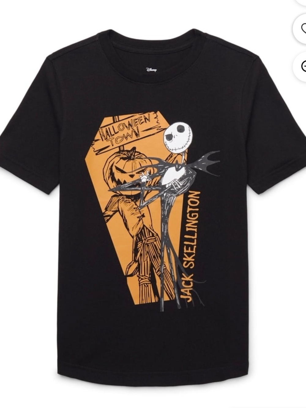 NWT Disney Nightmare Before Christmas Jack Skellington Halloween Tee Boys M 8